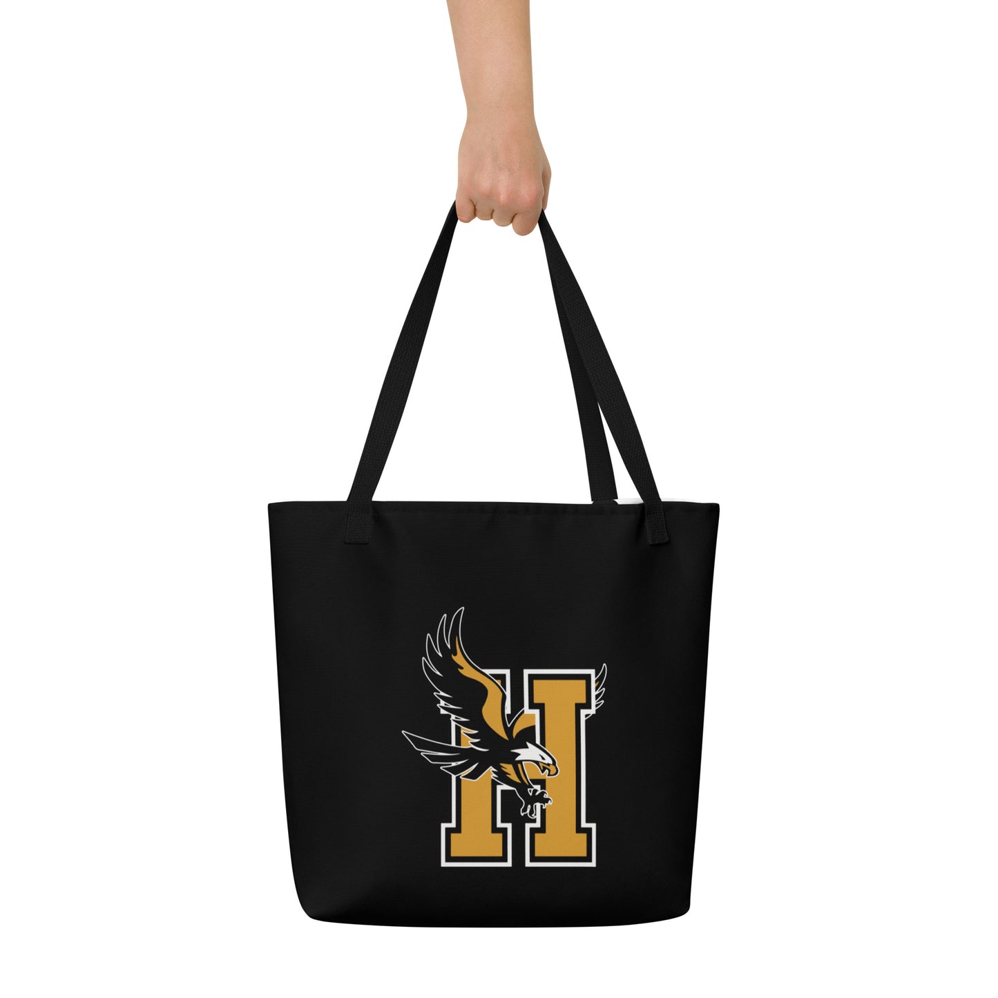 Bolso tote grande con estampado integral