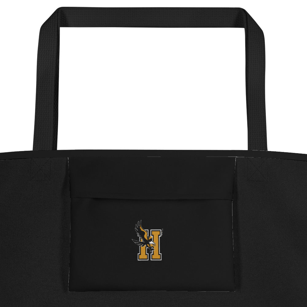 Bolso tote grande con estampado integral