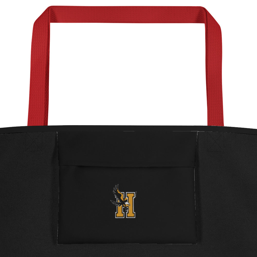 Bolso tote grande con estampado integral