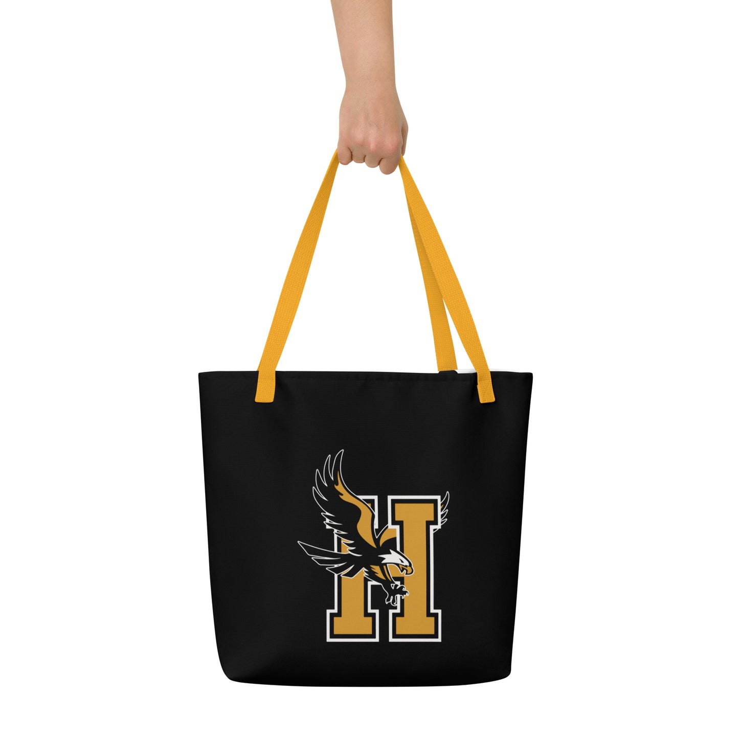 Bolso tote grande con estampado integral