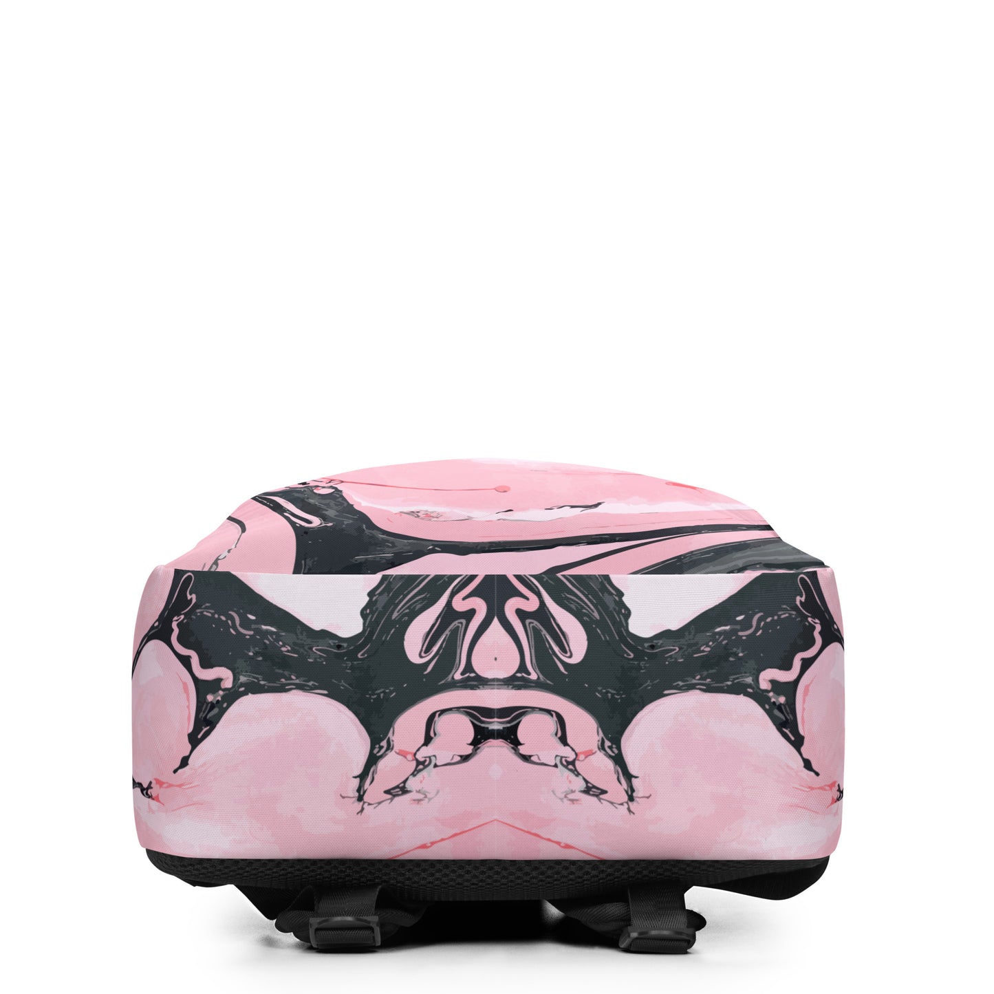 Pink Marble Swirl Backpack – Modern Minimalist, Water-Resistant, Laptop-Ready