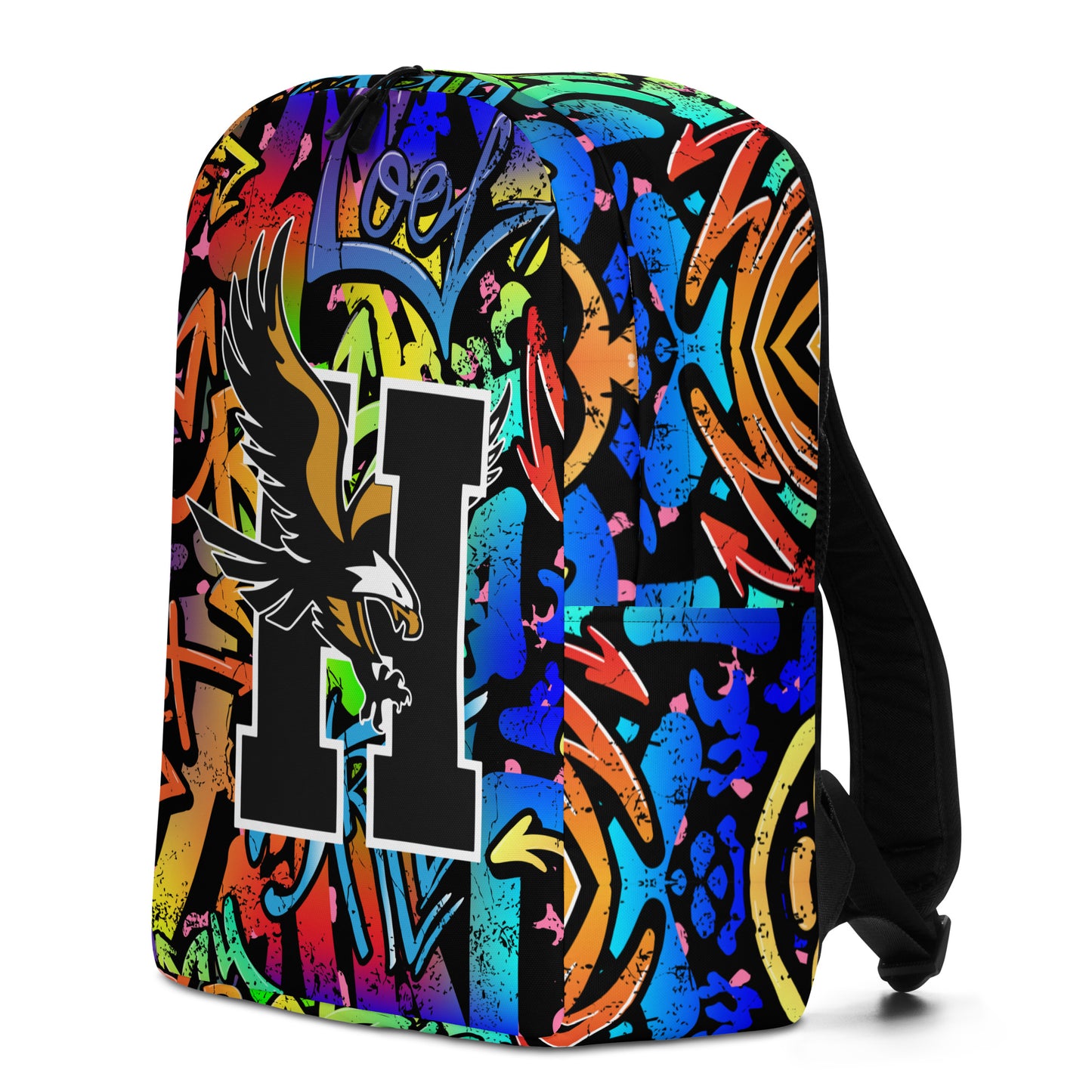 Hobbs Eagles Graffiti Backpack – Bold School Spirit, Water-Resistant, Laptop-Ready