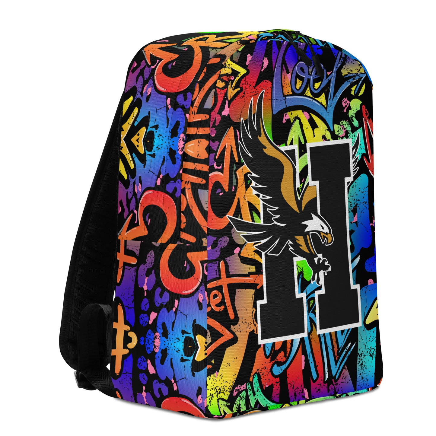Hobbs Eagles Graffiti Backpack – Bold School Spirit, Water-Resistant, Laptop-Ready
