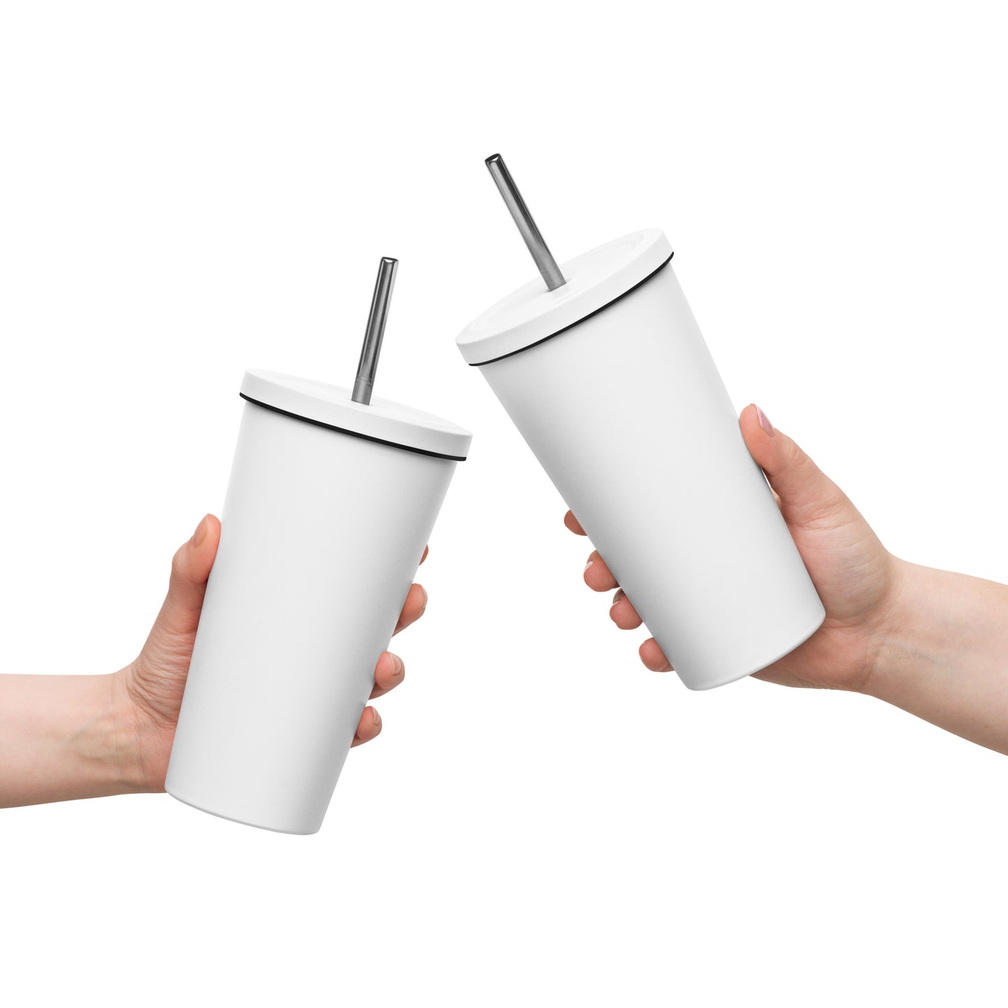 Vaso térmico con pajita