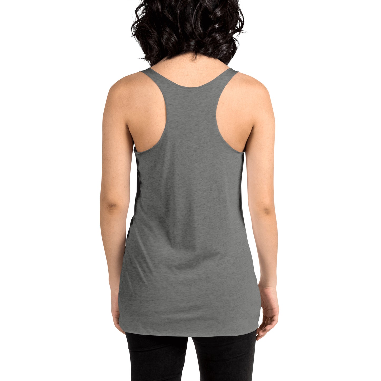 Camiseta sin mangas con espalda cruzada para mujer, parte delantera grande