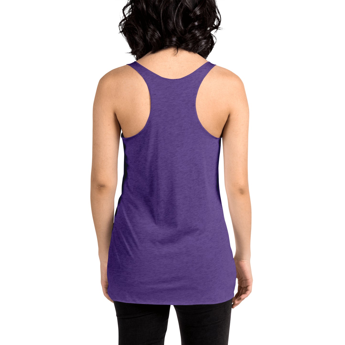 Camiseta sin mangas con espalda cruzada para mujer, parte delantera grande