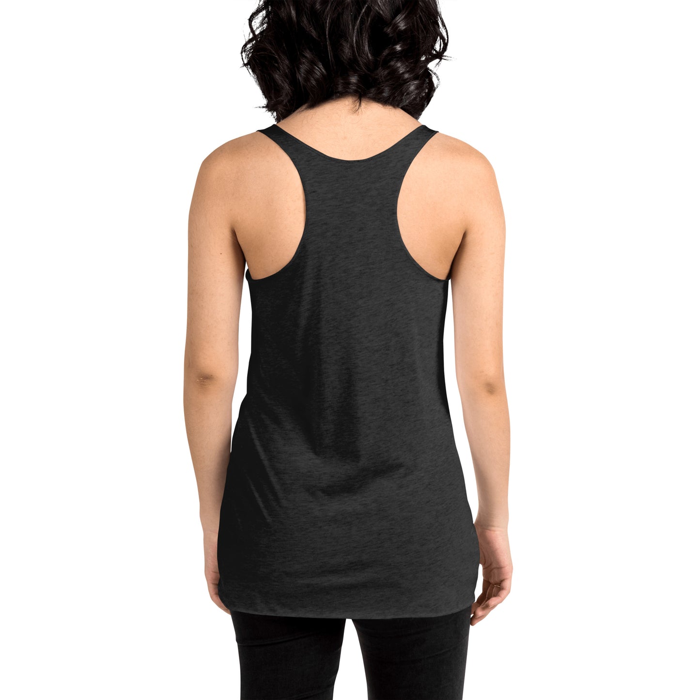 Camiseta sin mangas con espalda cruzada para mujer, parte delantera grande