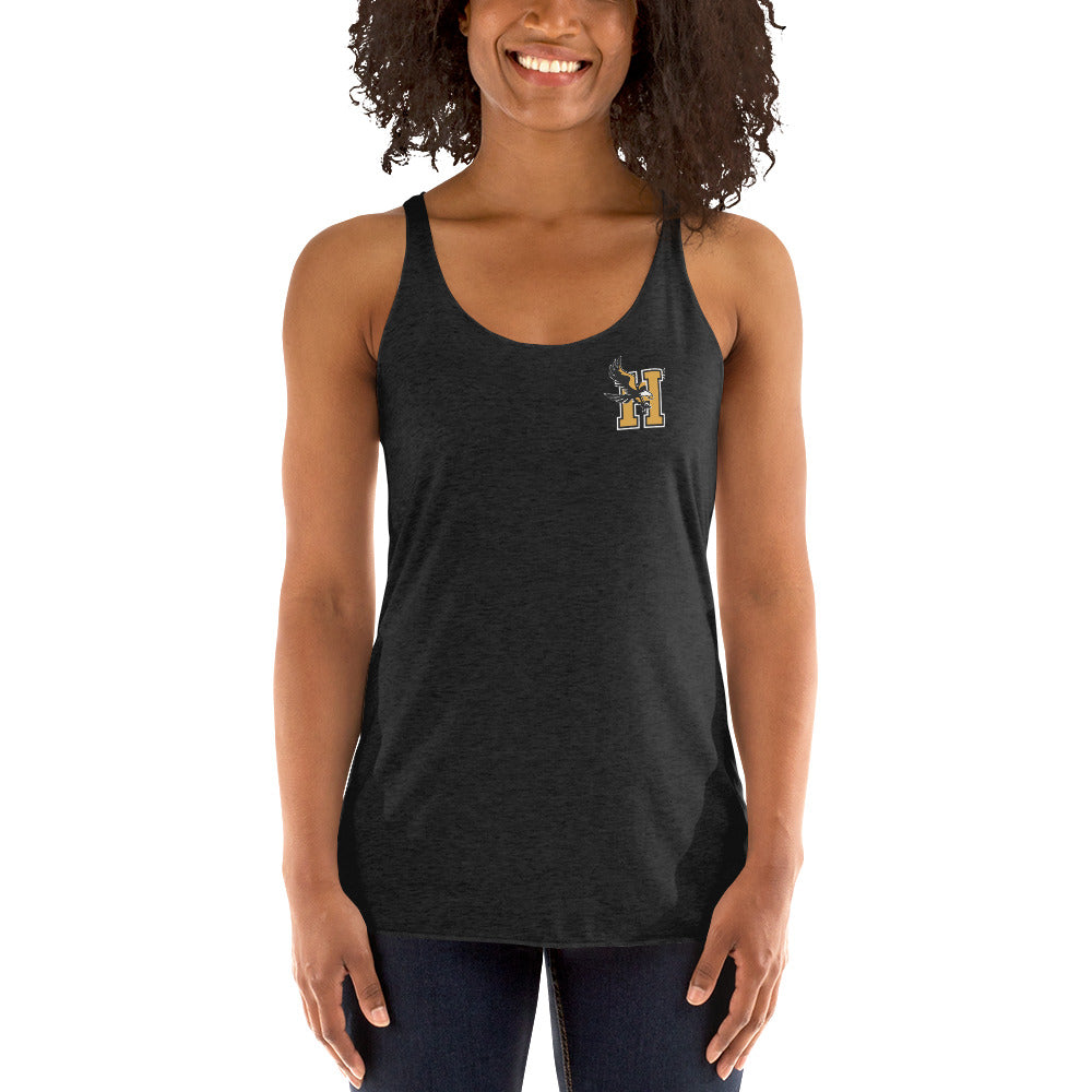Camiseta sin mangas con espalda cruzada para mujer - Logotipo en el bolsillo