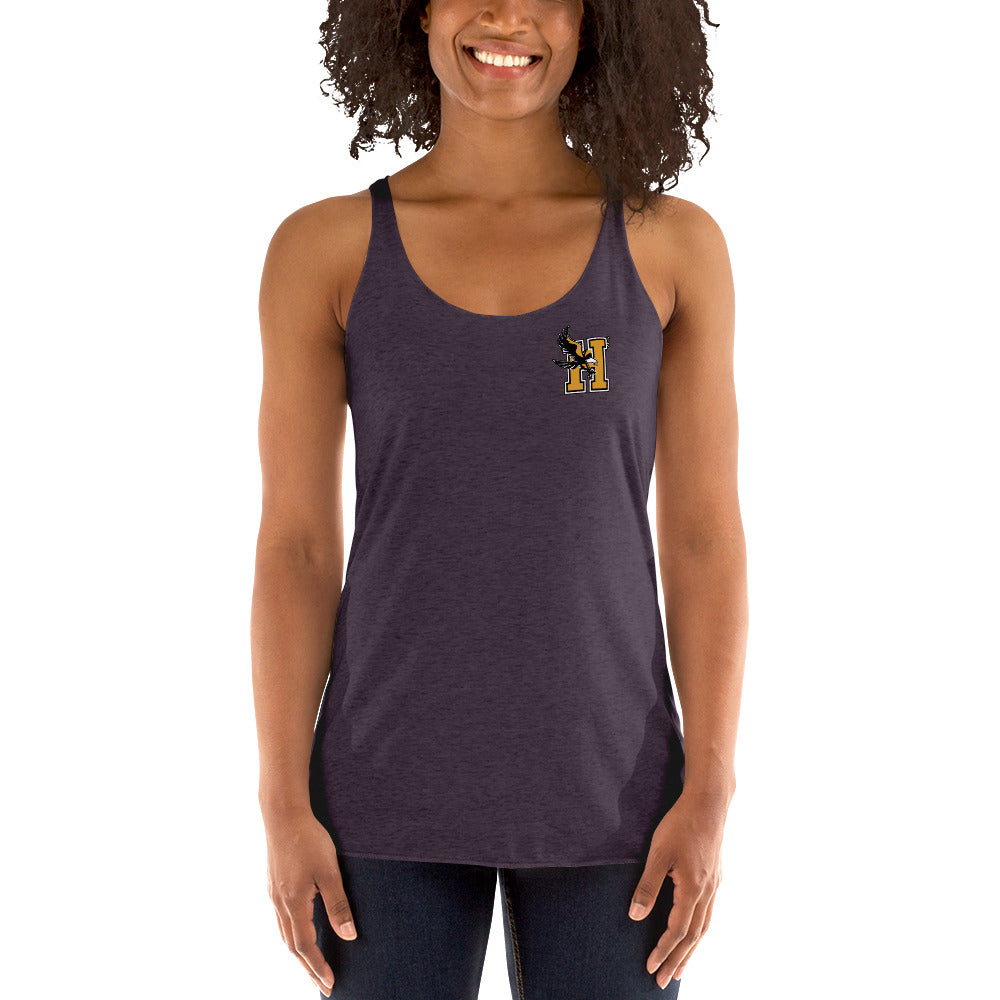 Camiseta sin mangas con espalda cruzada para mujer - Logotipo en el bolsillo