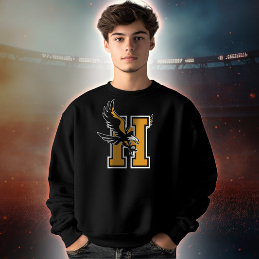 Sudadera unisex con frente grande