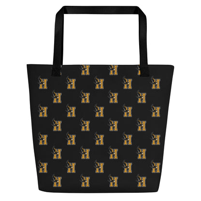 Bolso tote grande con estampado integral