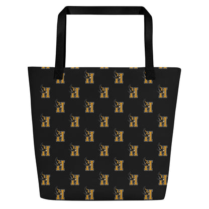 Bolso tote grande con estampado integral