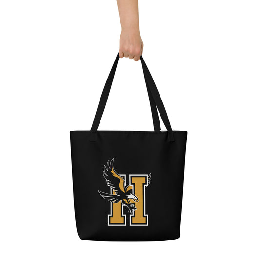 Bolso tote grande con estampado integral