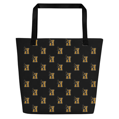 Bolso tote grande con estampado integral