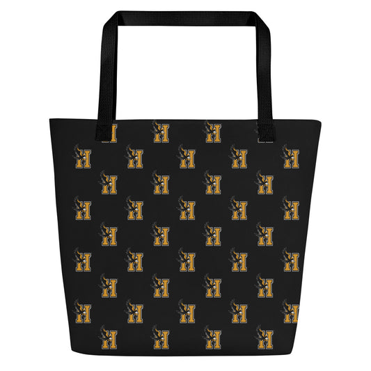 Bolso tote grande con estampado integral