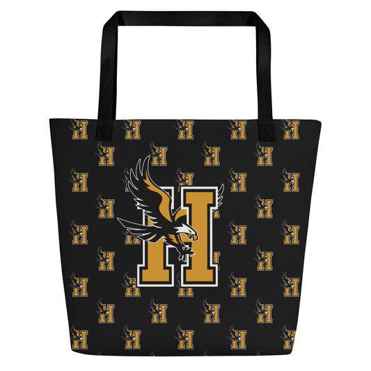 Bolso tote grande con estampado integral