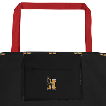 Bolso tote grande con estampado integral