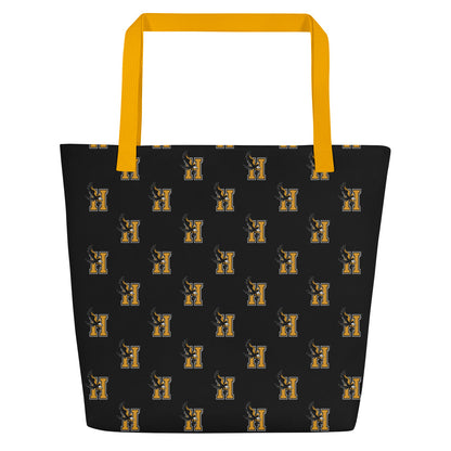Bolso tote grande con estampado integral