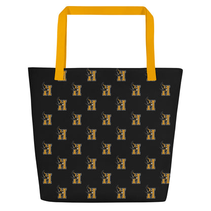 Bolso tote grande con estampado integral
