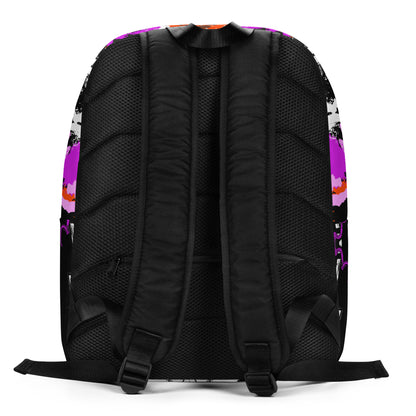 Graffiti Heart Burst Backpack – Water-Resistant, Laptop-Ready Urban Streetwear