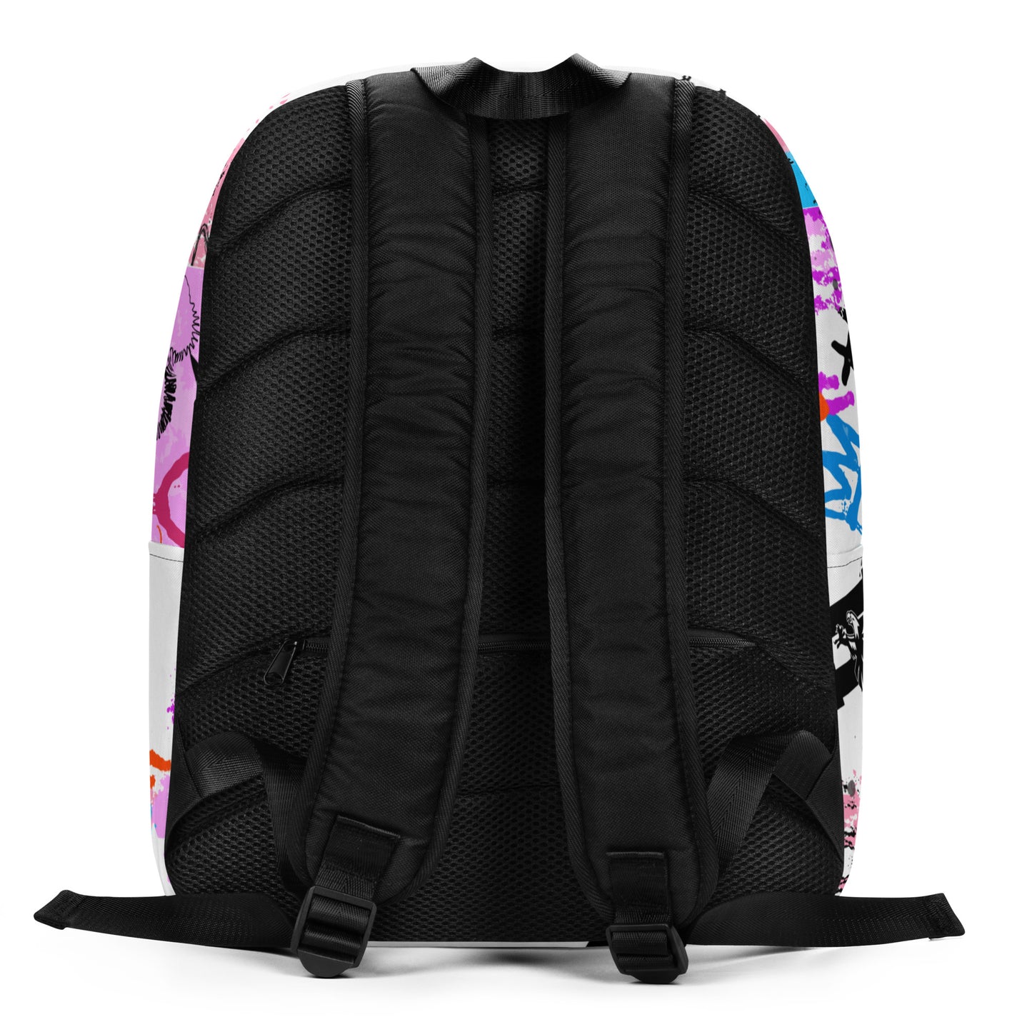 Pink Graffiti Hobbs “H” Backpack – Bold School Spirit, Water-Resistant, Laptop-Ready
