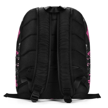 Broken Heart Graffiti Backpack – Pink & Black Urban Streetwear