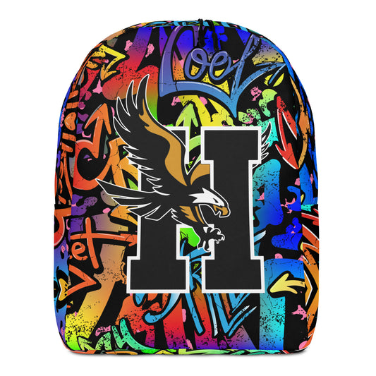Hobbs Eagles Graffiti Backpack – Bold School Spirit, Water-Resistant, Laptop-Ready