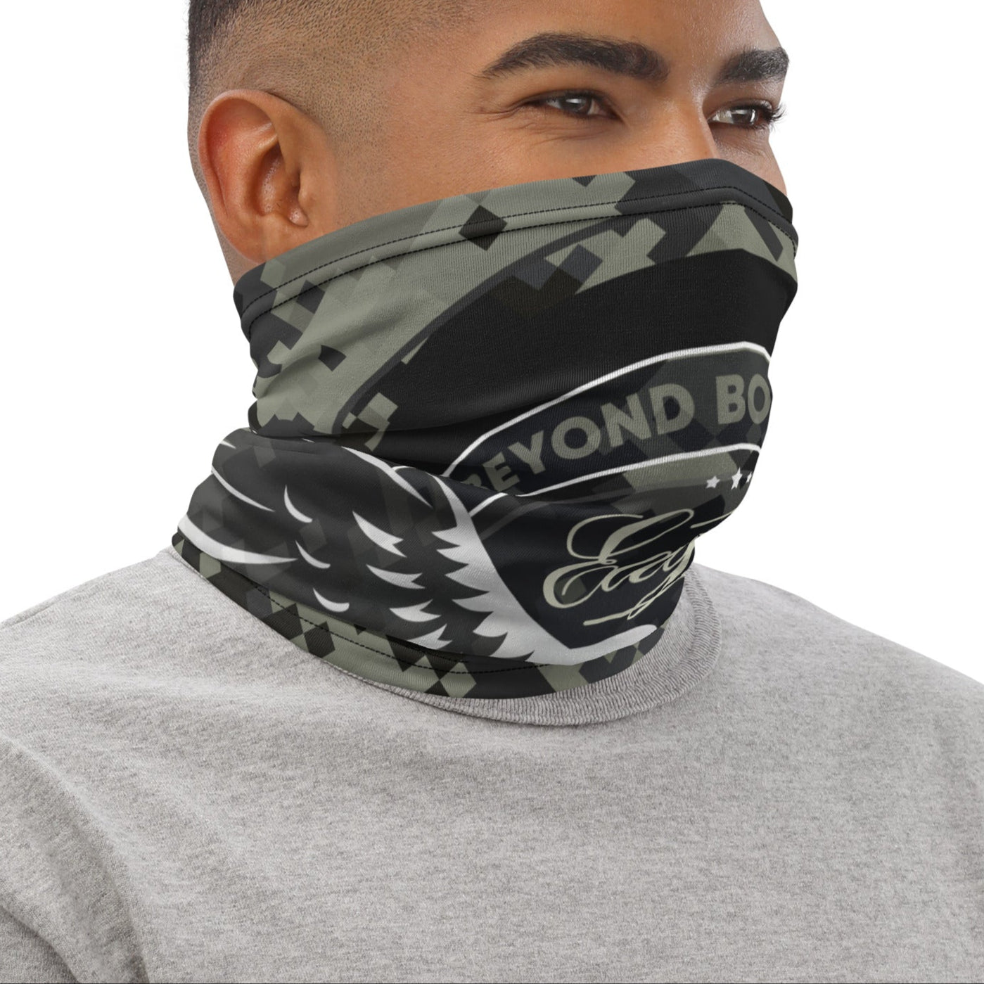 Eagle Camo Neck Gaiter — Beyond Boundaries Collection