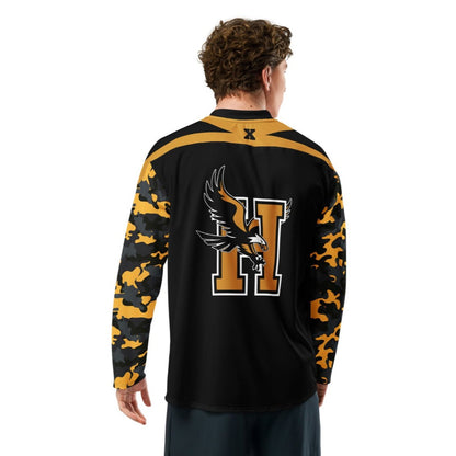 Camiseta con mangas camufladas de los Hobbs Eagles