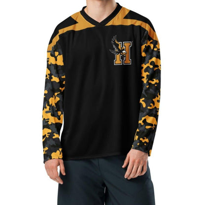 Camiseta con mangas camufladas de los Hobbs Eagles