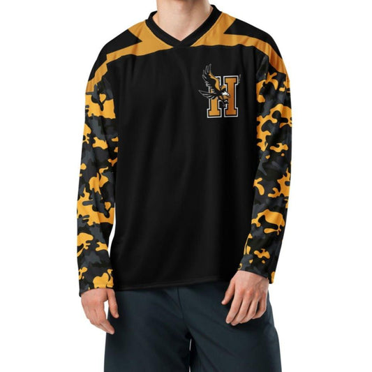 Camiseta con mangas camufladas de los Hobbs Eagles