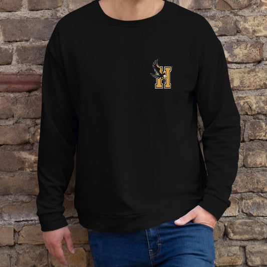 Sudadera unisex con bolsillo y logotipo