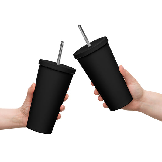 Vaso térmico con pajita