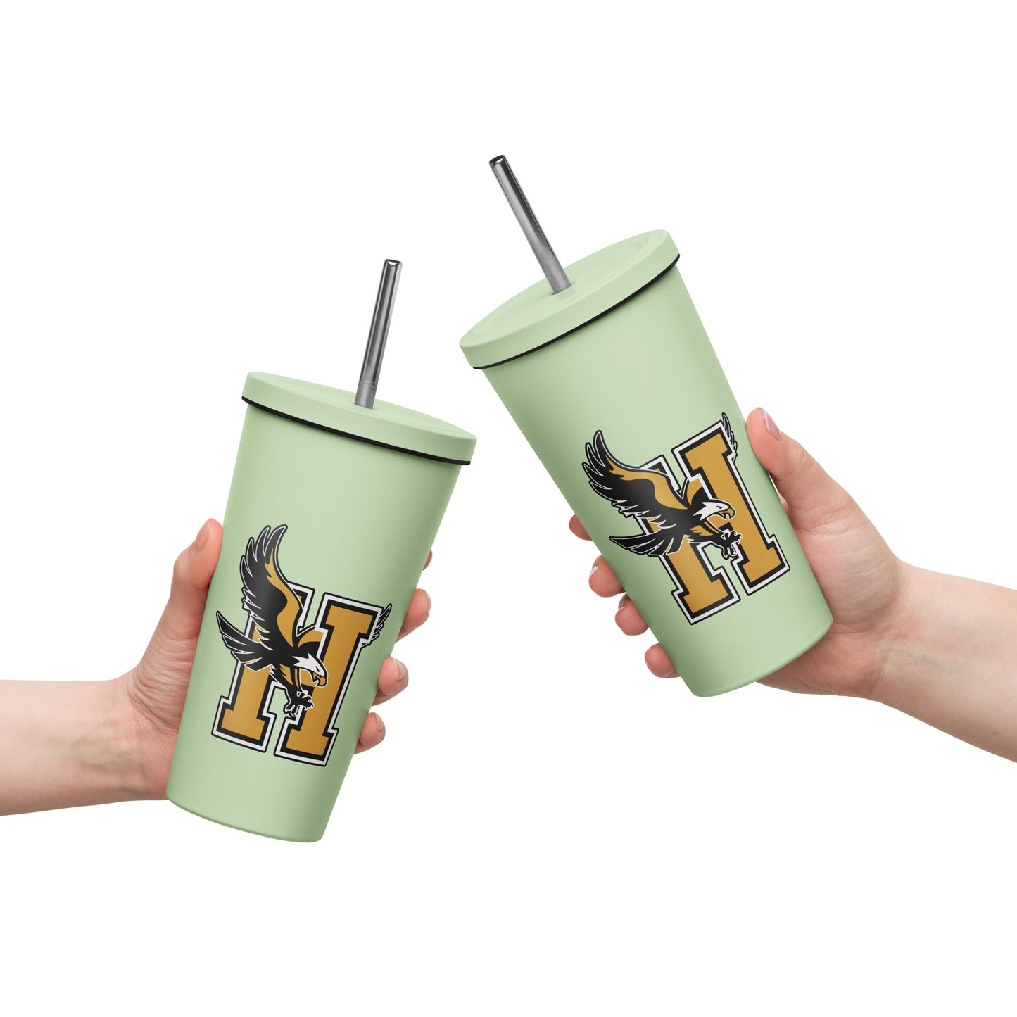 Vaso térmico con pajita
