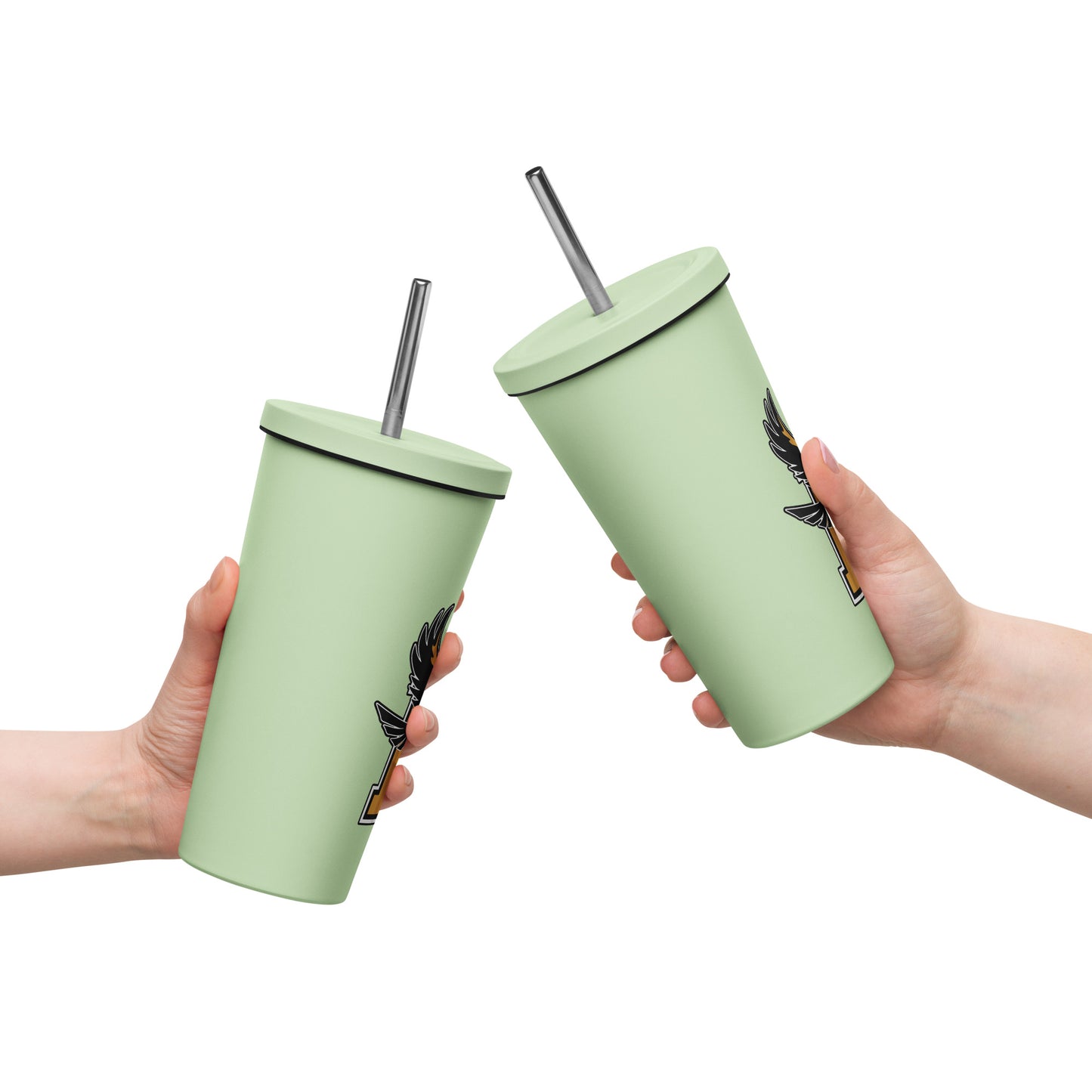 Vaso térmico con pajita