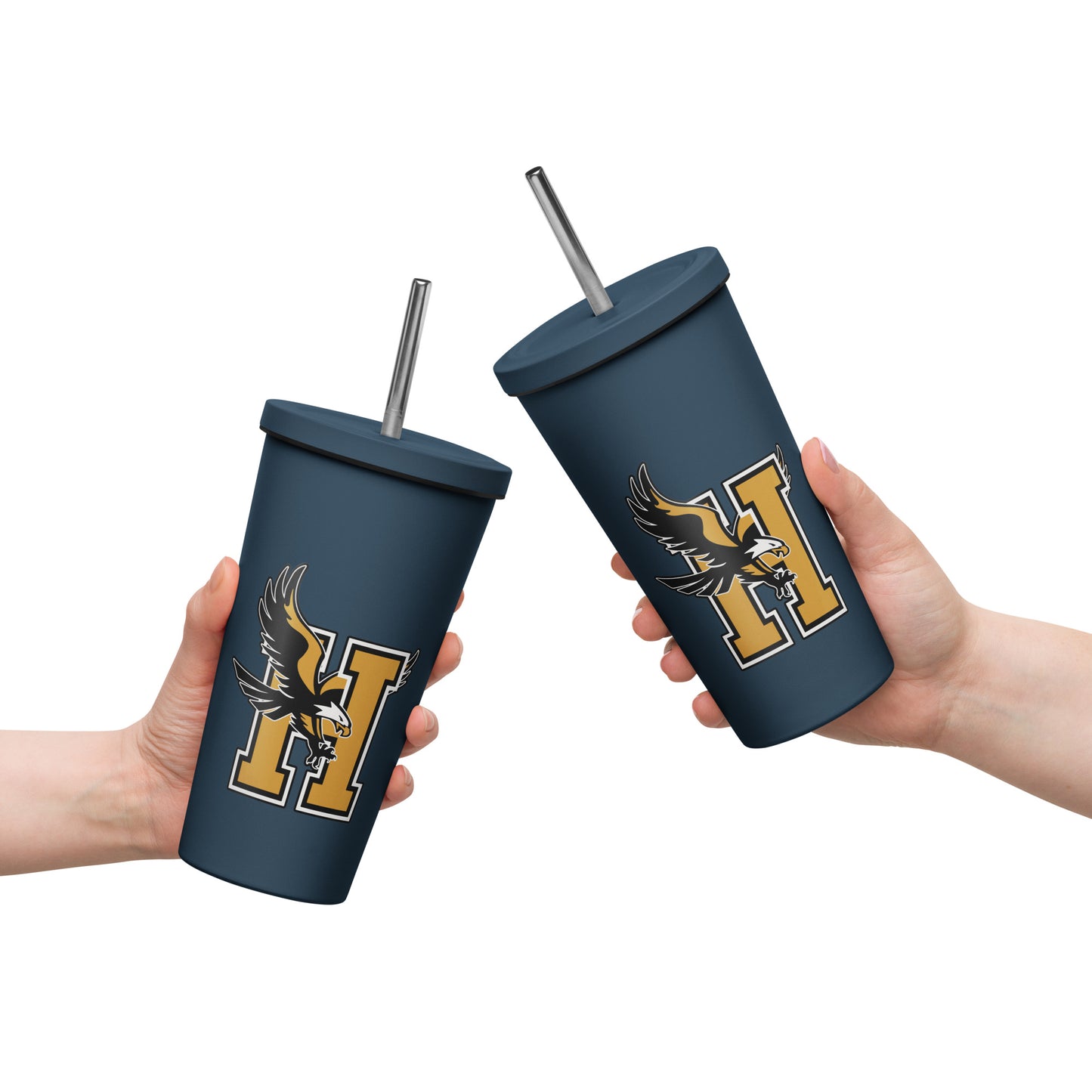Vaso térmico con pajita
