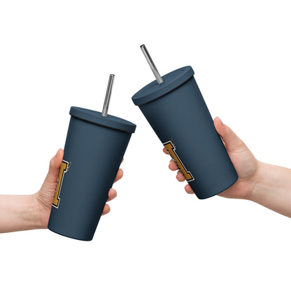 Vaso térmico con pajita