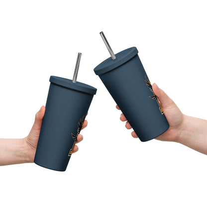 Vaso térmico con pajita