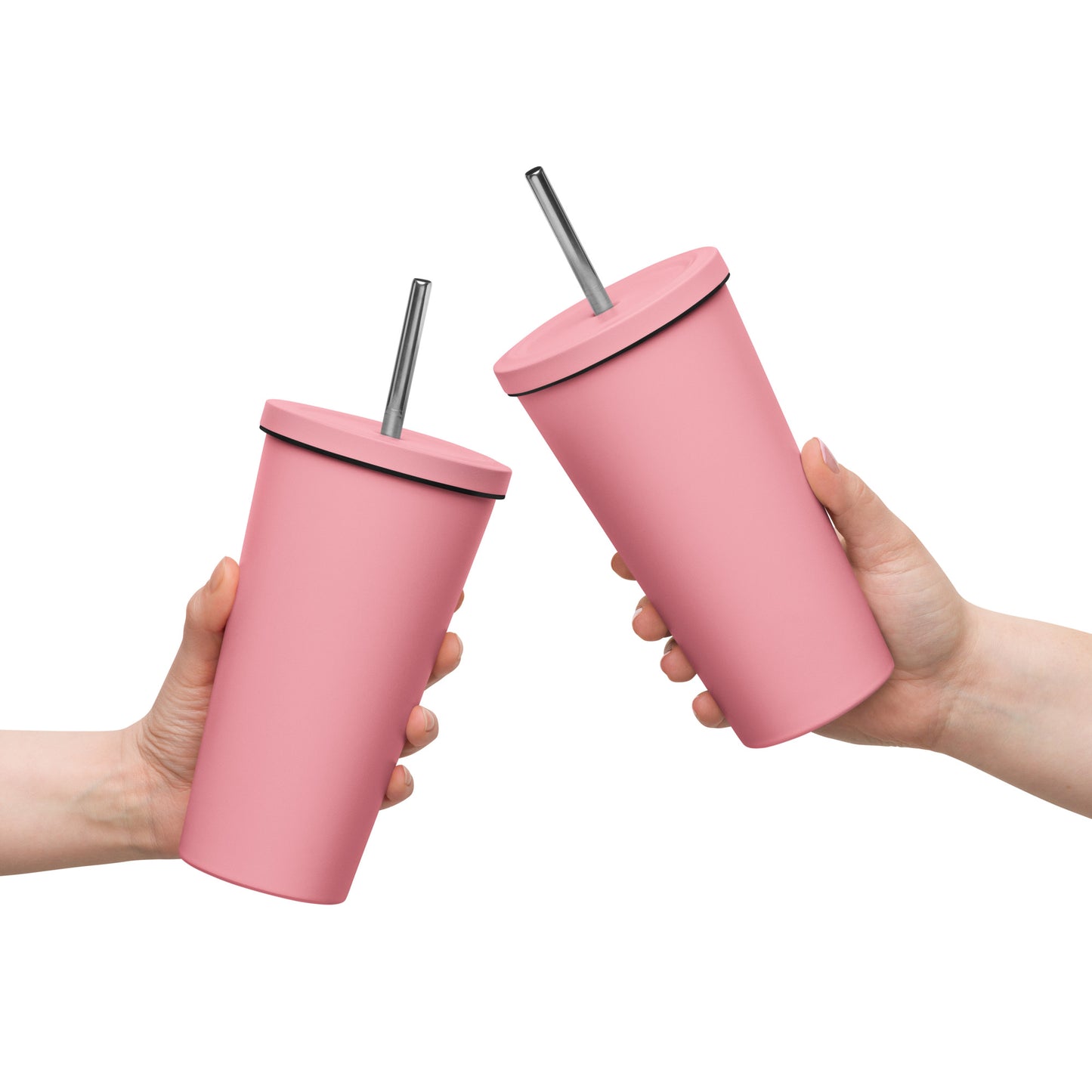 Vaso térmico con pajita