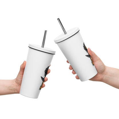 Vaso térmico con pajita