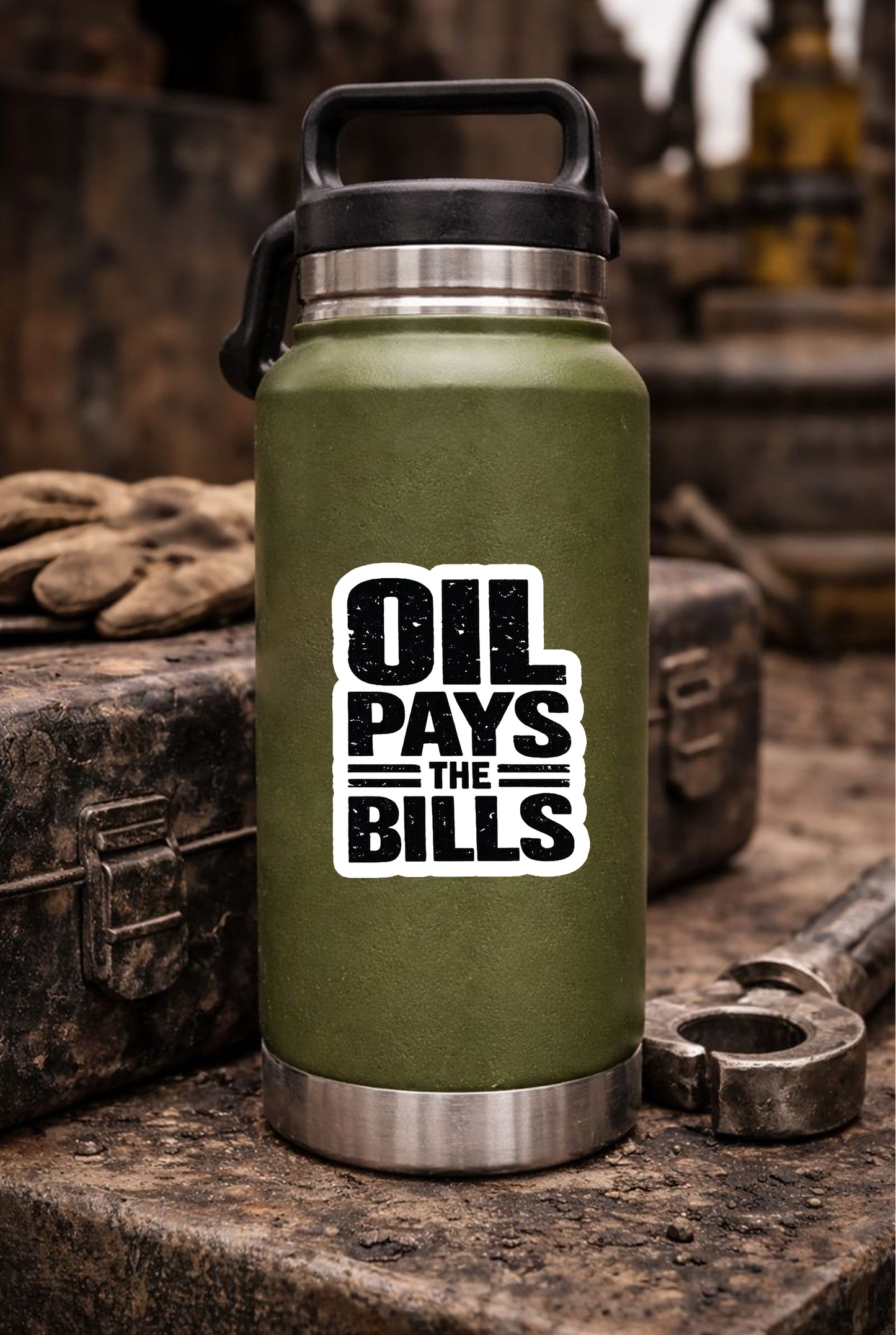 Oil Pays the Bills – Oilfield Vinyl Decal