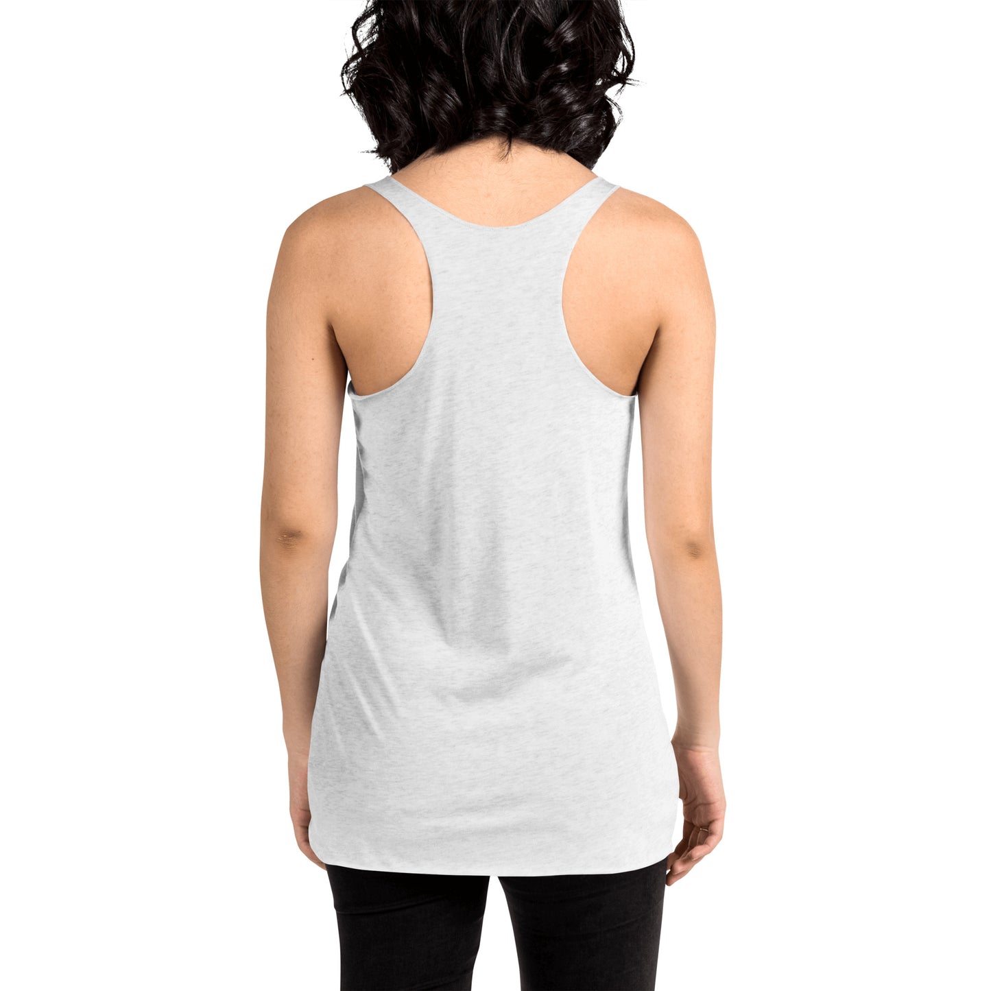 Camiseta sin mangas con espalda cruzada para mujer, parte delantera grande
