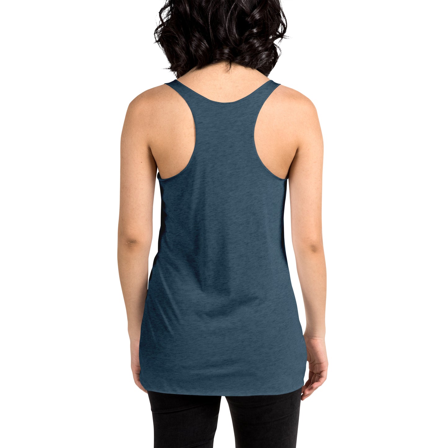 Camiseta sin mangas con espalda cruzada para mujer, parte delantera grande