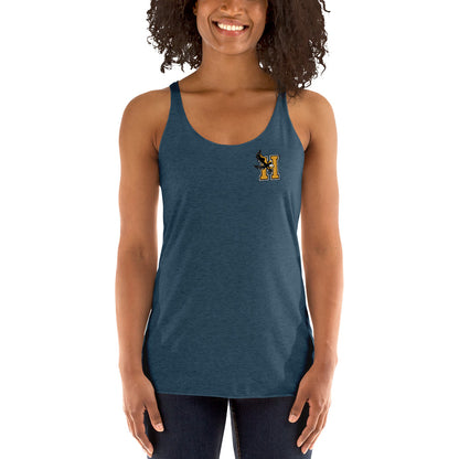 Camiseta sin mangas con espalda cruzada para mujer - Logotipo en el bolsillo