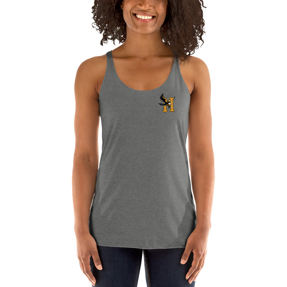 Camiseta sin mangas con espalda cruzada para mujer - Logotipo en el bolsillo