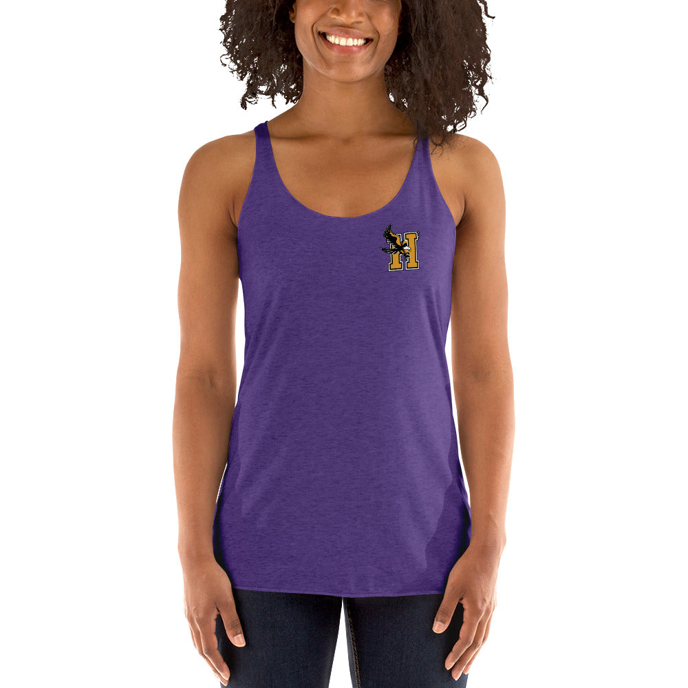 Camiseta sin mangas con espalda cruzada para mujer - Logotipo en el bolsillo