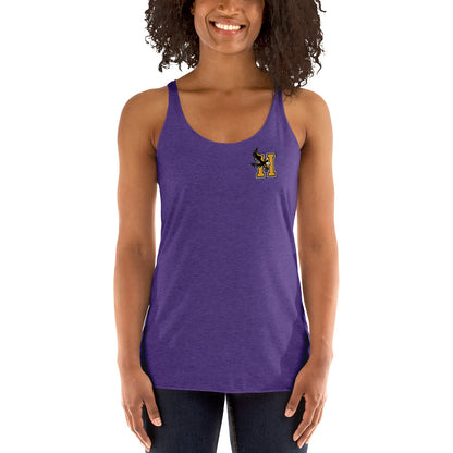 Camiseta sin mangas con espalda cruzada para mujer - Logotipo en el bolsillo