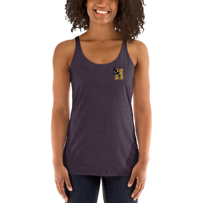 Camiseta sin mangas con espalda cruzada para mujer - Logotipo en el bolsillo