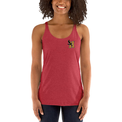 Camiseta sin mangas con espalda cruzada para mujer - Logotipo en el bolsillo