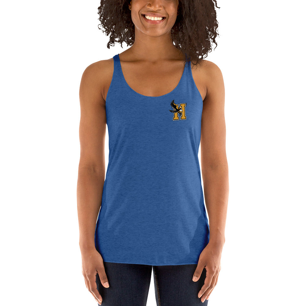 Camiseta sin mangas con espalda cruzada para mujer - Logotipo en el bolsillo